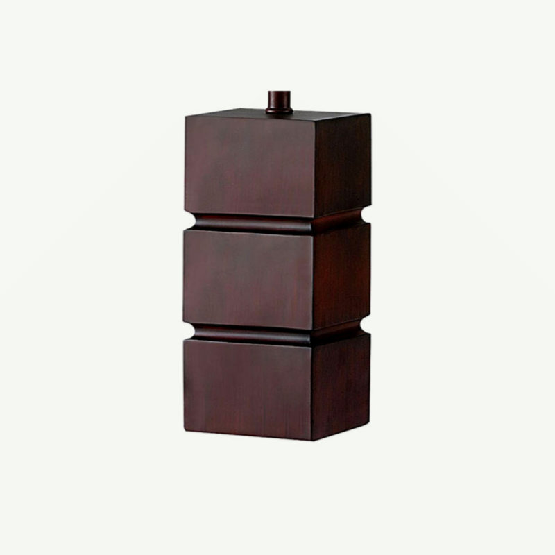 Lampe de table moderne en bois empilable