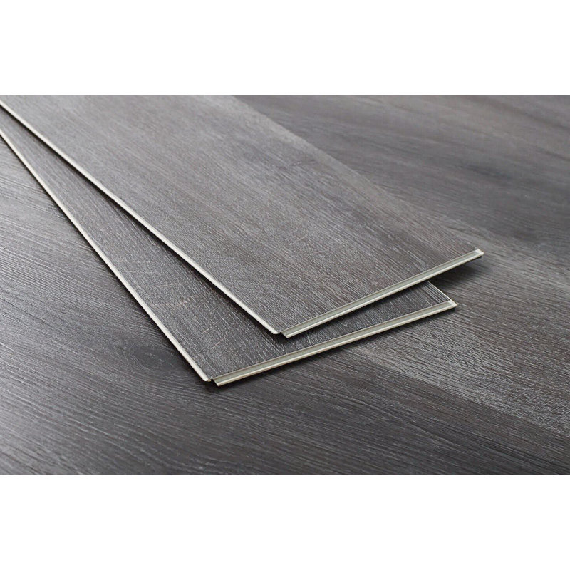 Planche de vinyle de luxe SPC 7 po x 60 po x 6 mm, Fumée Cavalli