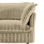 Corduroy 2 pour le confort - siège profond, coussin rembourré et housse amovible, siège intérieur confortable, moderne, camel