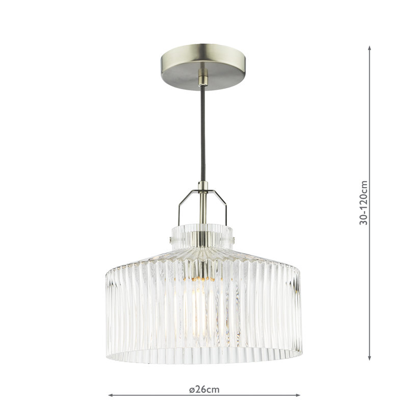 1 - Light Satin Nickel Pendant