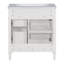 Meuble-lavabo de 30 po avec lavabo supérieur, meuble-lavabo moderne avec 2 tiroirs et tiroir escamotable, meuble-lavabo simple-584660975
