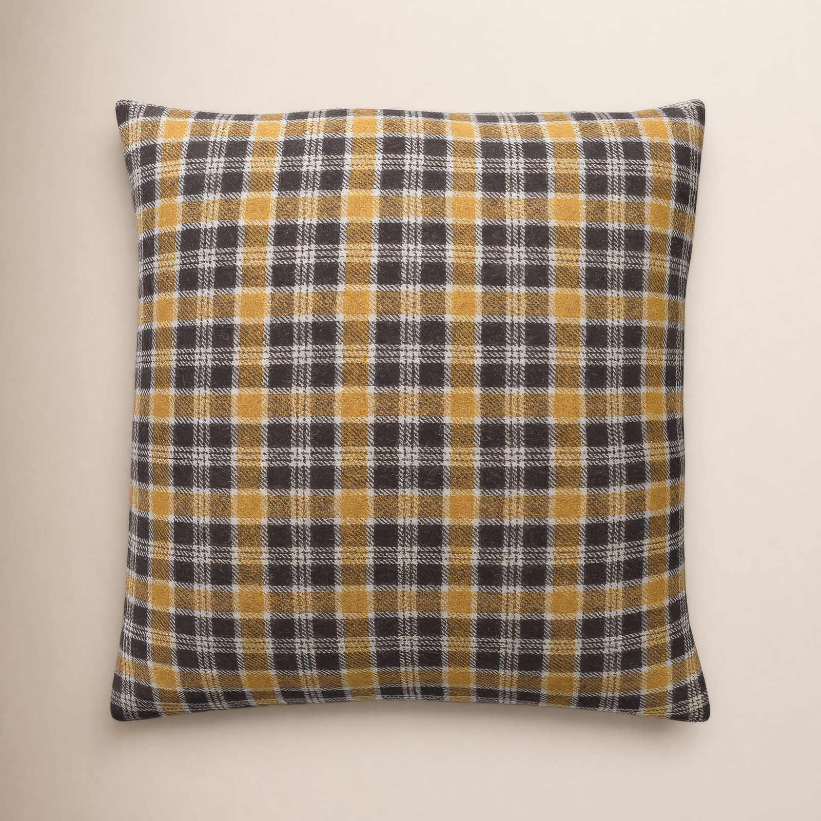 Waltman Plaid Throw Pillow, 20" x 20", No Fill
