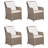 Rectangular 4 - Person Dining Set-1530744399-1530744396