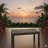 All-Weather Metal Outdoor Coffee Table With Wood-Look Top-1208543337