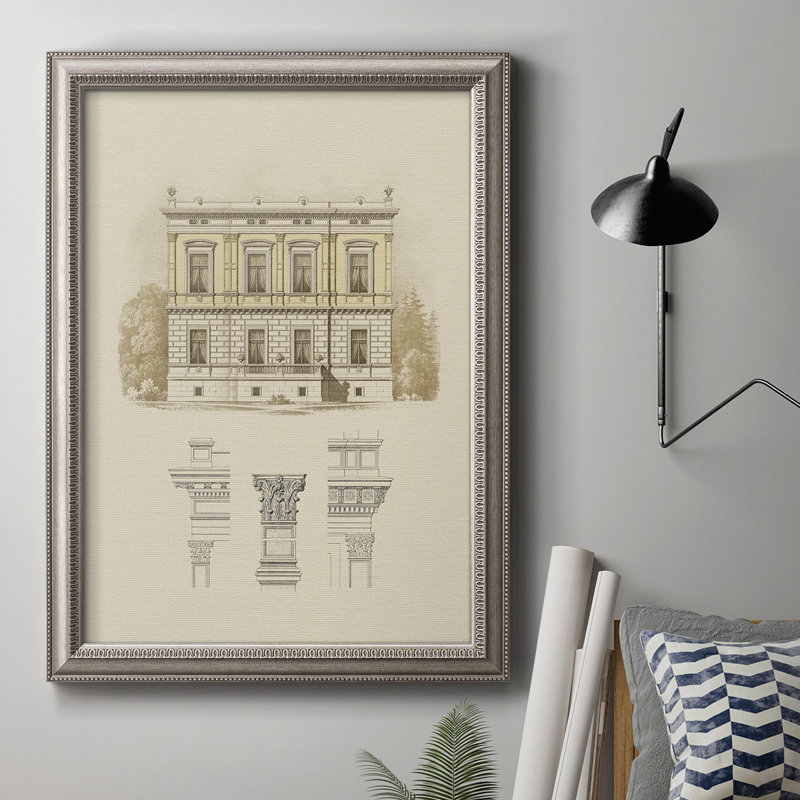 «Estate & Plan IV», reproduction sur toile encadrée, H 20 po x l 16 po x P 2,5 po