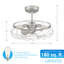 Ventilateur de plafond standard à 3 pales 22 po avec ensemble d'éclairage inclus Aric-1309177596