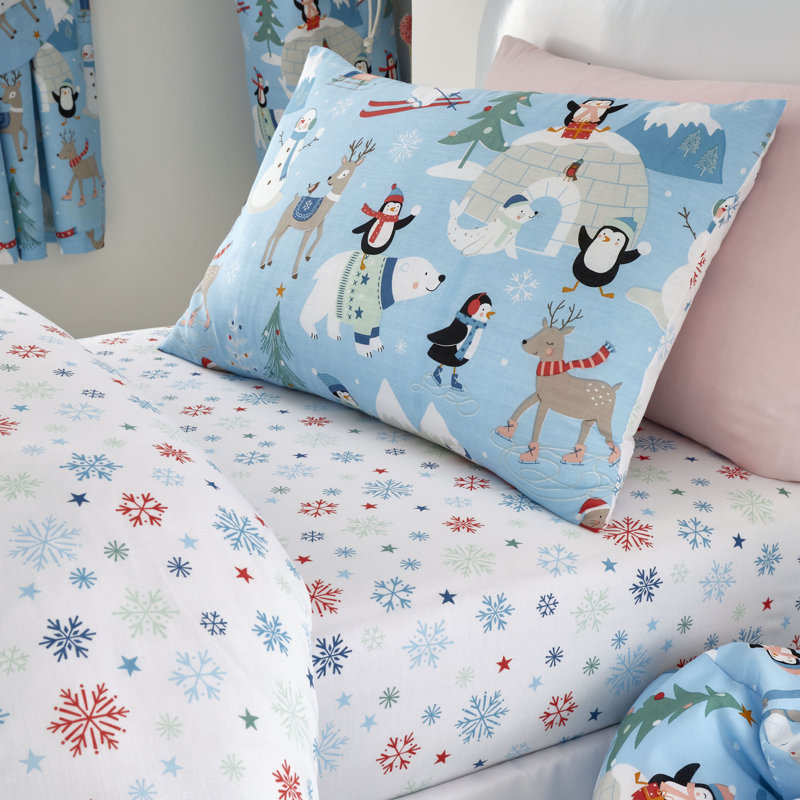 Snow Friends Duvet Cover Set Bedding with Pillowcases, Single  Duvet Cover Set + 1 Pillowcase