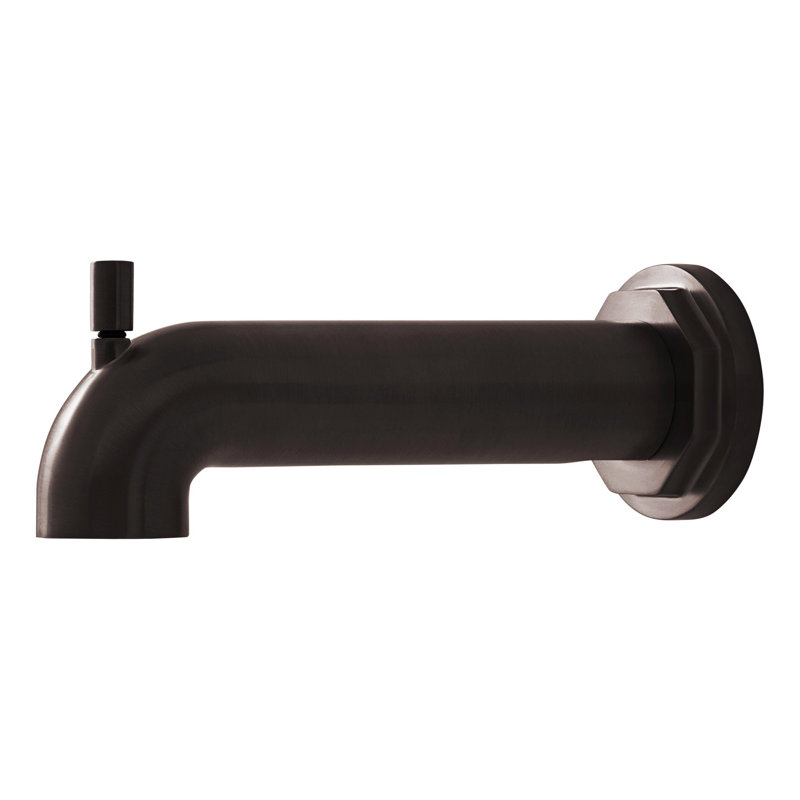 Signature Hardware Greyfield Tub Spout with Diverter, Aged Brass