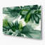 Aquarelle abstraite, art mural vert en métal 13-283248793