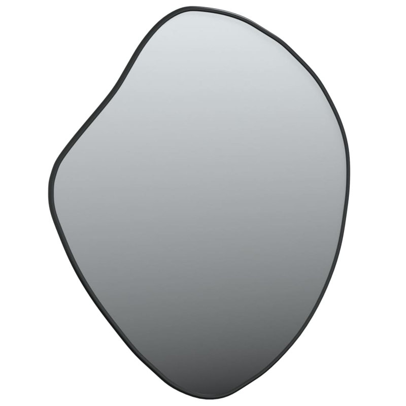 Miroir mural Herwart, Noir, 23,6 po x 19,7 po