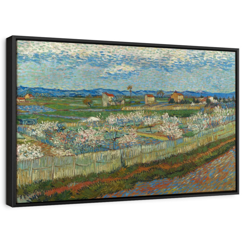 «Peach Trees In Blossom Wall Art», H 25 po x l 17 po