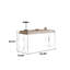 Bureau de 62,99 po moderne et luxueux de couleur champagne clair-130120538