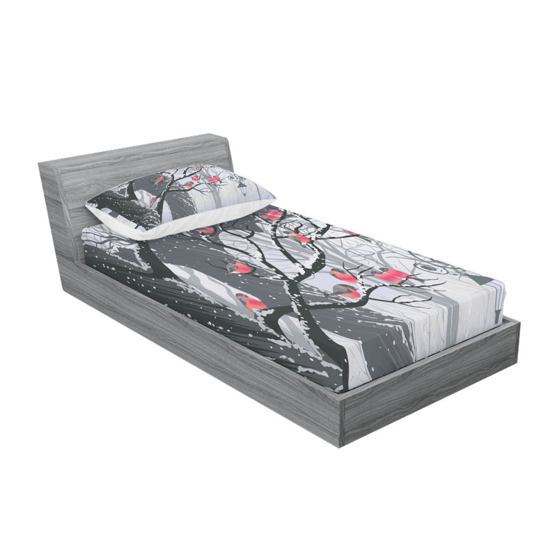 Microfiber Sheet Set, Twin Sheet Set with Fitted Sheet