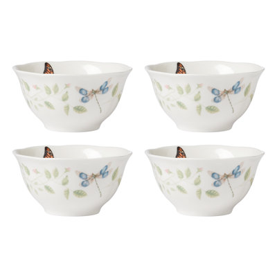 Bol à riz Butterfly Meadow Bunny Vines, ensemble de 4