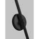 Allegra Single Light Glass Steel Dimmable Plug-in Swing Arm Sconce