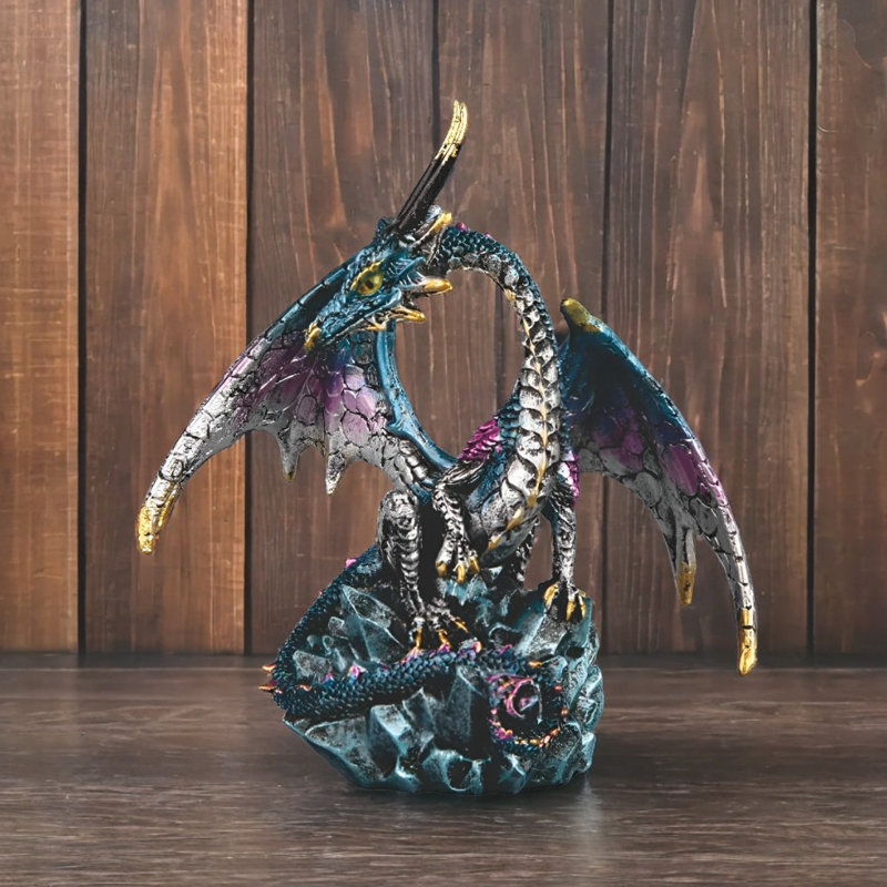 5.25"H Dragon on Icicle Figurine
