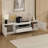 Modern White MDF TV Stand With Storage Cabinets And Silent Drawer, 70.9 In. Entertainment Center With Anti-Tip Kit For Living Room