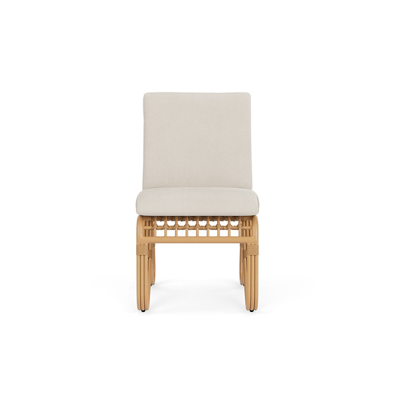 Riviera Outdoor Dining Side Chair, Decorline Natural