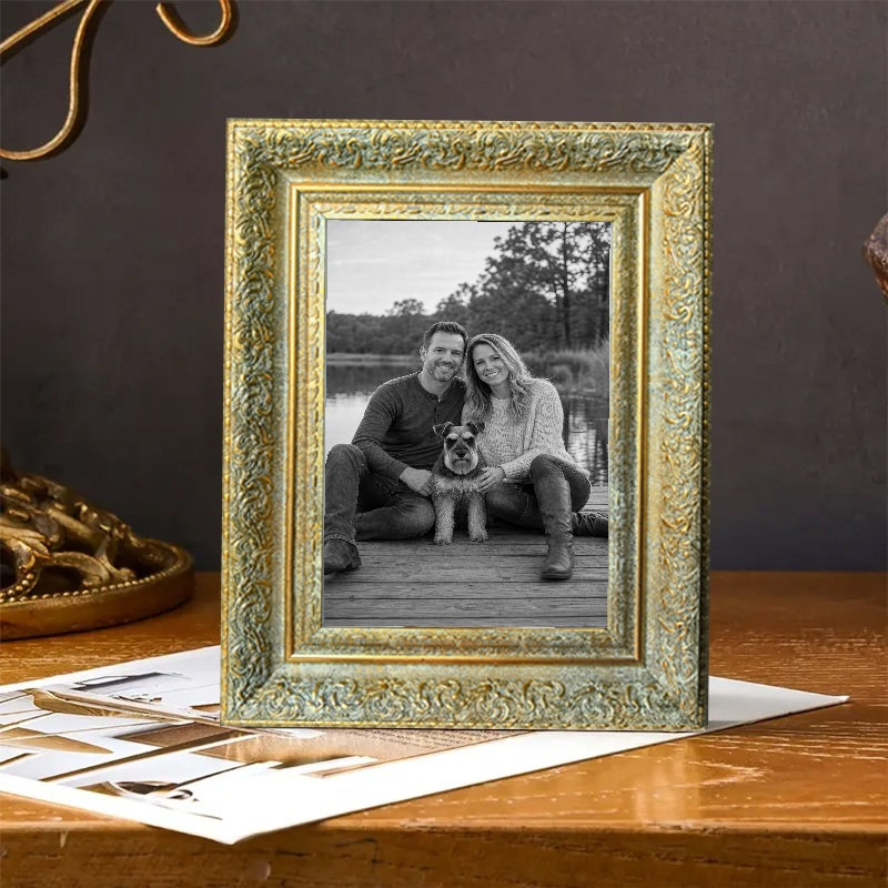 Cadre photo élégant 3 pièces 8 "x 10" doré antique pour mémoire de voyage, Antique Gold, 3, 8" W x 10" H