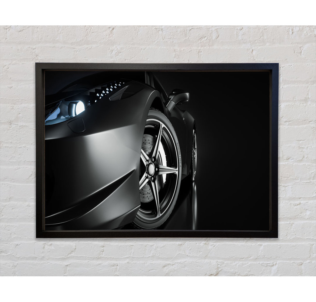 Close Up Super Car Lights - Single Picture Frame Kunstdrucke auf Leinwand