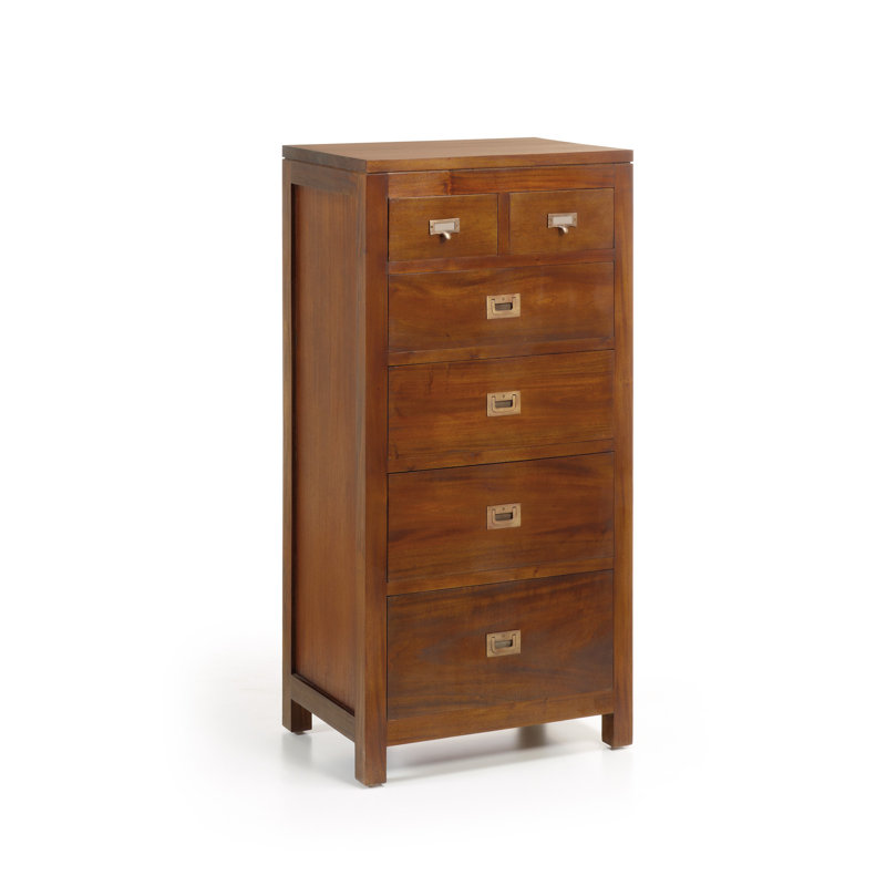 Flamingo Solid Wood 60cm W 6 - Drawer Chest of Drawers