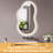 Irregular Aluminum Framed Anti-Fog 3-Colors Dimmable LED Light Wall Bathroom Vanity Mirror with Memory-64454565-64454563