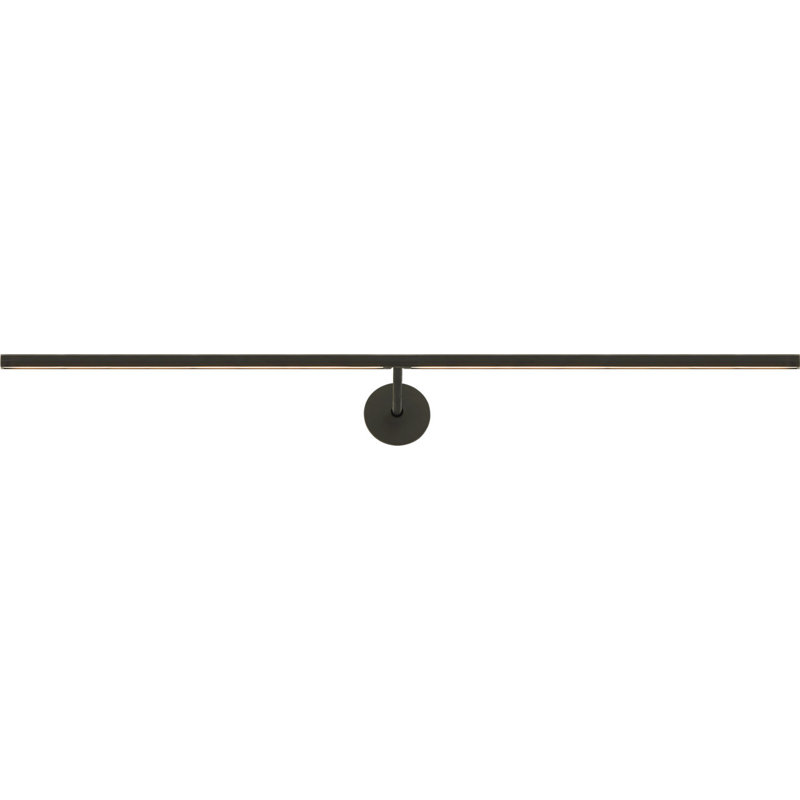 Plural Faceted Picture Light, Bronze, 0.7" H x 30" W x 8.9" D, 20.8