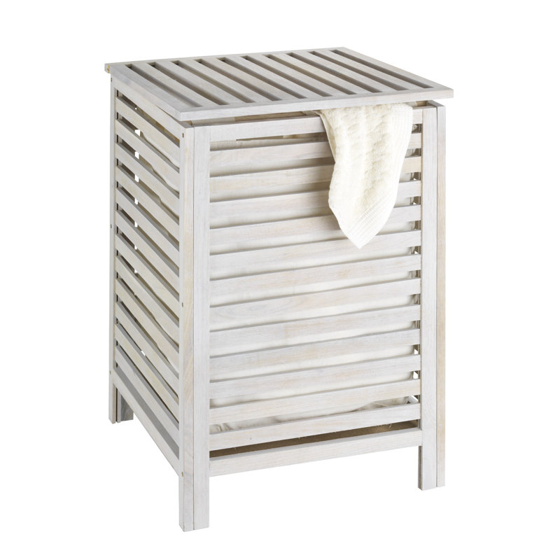 Norway Wood Cabinet Laundry Hamper