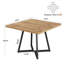 Dining Table for 4, wooden dining table, Industrial Style, Sturdy Metal Frame, 80 x 80 x 75 cm dinner table Kitchen Table for Dining Room, Living Room, Apartment, Rustic Brown-1088567752-1094009510