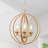 Georffrey 3 - Light 15" Wide Dimmable Candle Style Globe Sphere Chandelier-1287493857