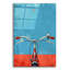 «Blue and Red Bicycle» par Momart, verre acrylique, art mural-259421612