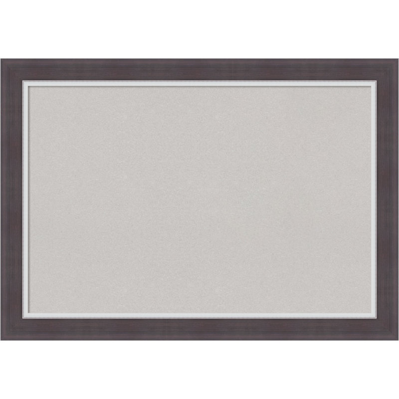 Tableau de bord Ellie Brown, cadre gris, tableau d'affichage en liège gris, tableau d'organisation, tableau d'affichage, Gris