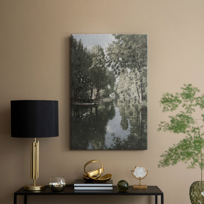 Paysage rétro XLI - galerie Cavas, H 12 po x l 8 po