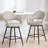 26" Faux Leather Counter Height Swivel Bar Stools-909672303-923409092