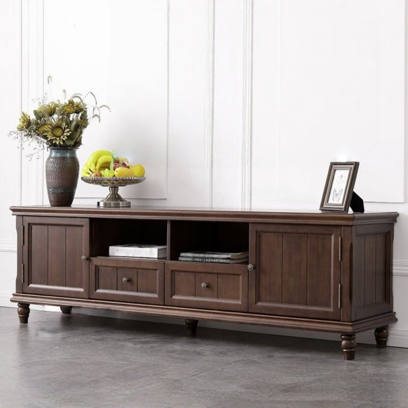 Creative Solid Wood TV Stand