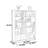 Solid wood household bookcase