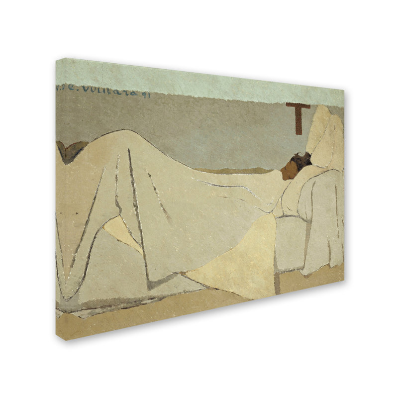 «In Bed», reproduction sur toile tendue, H 14 po x l 19 po