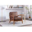 Chaise d'appoint rembourrée en bois avec coussins Gianni-108266700