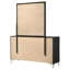 Commode 6 tiroirs avec miroir Cletus-1360110393
