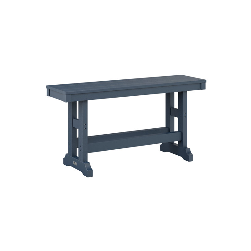 Banc de jardin classique de 44 po Berlin Gardens, H 18 po x l 44 po x P 12,5 po, Marine