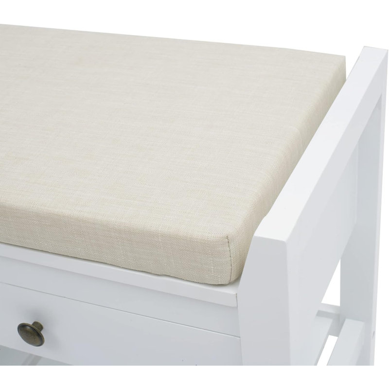 Walpurga Han 2-in-1 Entryway Shoe Storage Bench with Drawers, White