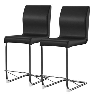 De 2 chaises de salle à manger rembourrées, finition, assise gracieuse 2 places, pieds, choix de repos moderne