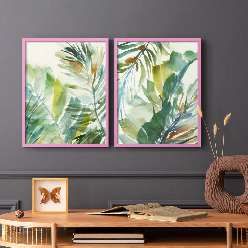 Impression encadrée Paradise Memory I-Premium - prête à être accrochée - aucun clou requis - aucun clou requis, Rose