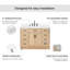 Ensemble de meuble-lavabo simple en bois massif 48 po avec lavabo en quartz blanc 1,5 po Tidworth-1239277151-1218445478