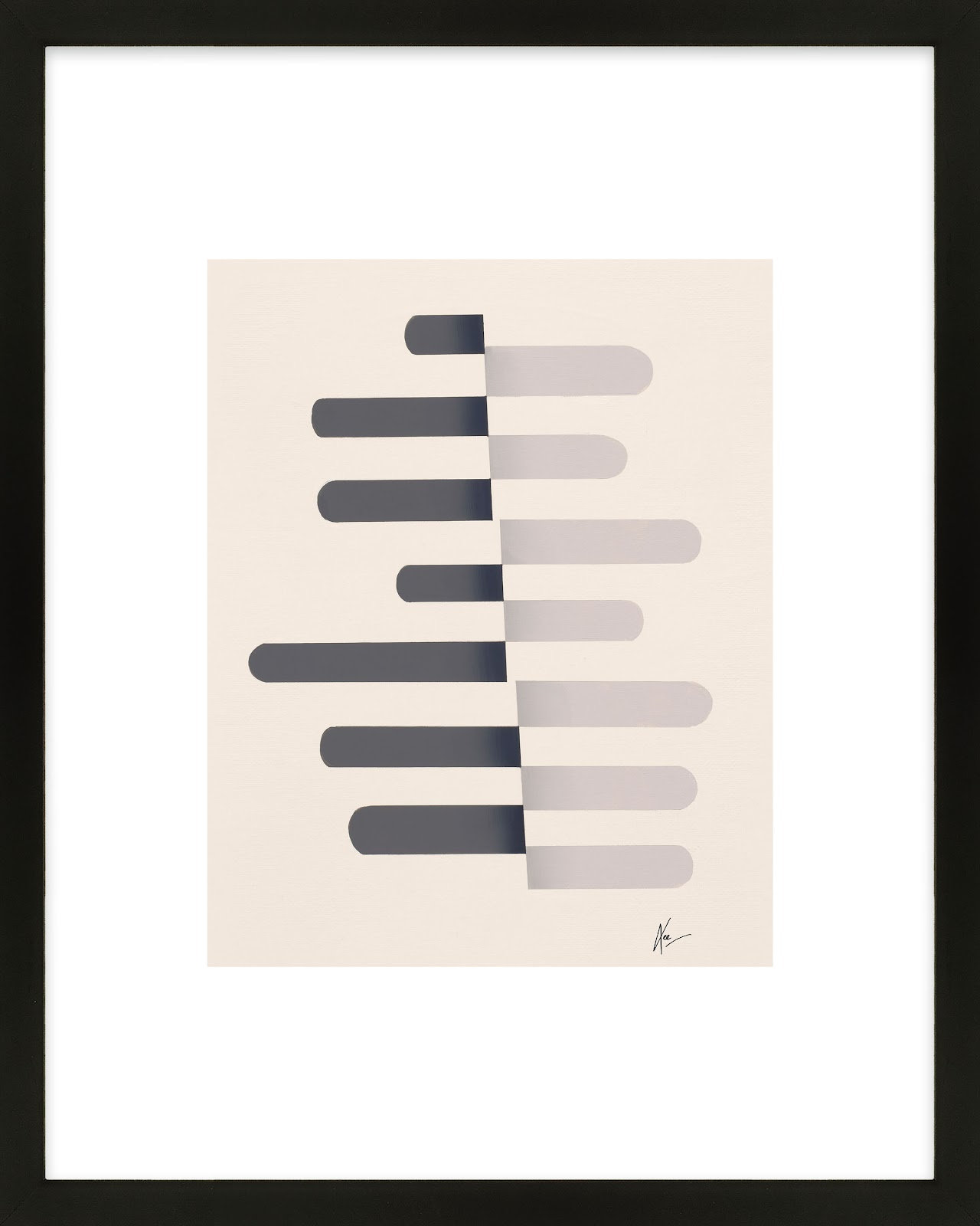 Flora 4 by Lee Lessem, 20" H x 16" W x 1.25" D, White