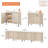 126" Wooden Fluted Sideboard With 8 Doors And Adjustable Shelves, 4-In-1 Modern Credenza Storage Cabinet For Kitchen, Dining Room-110460088