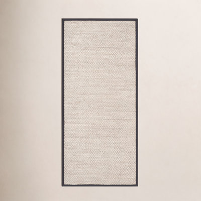 Marble Dark Gray Sisal Jute Rug