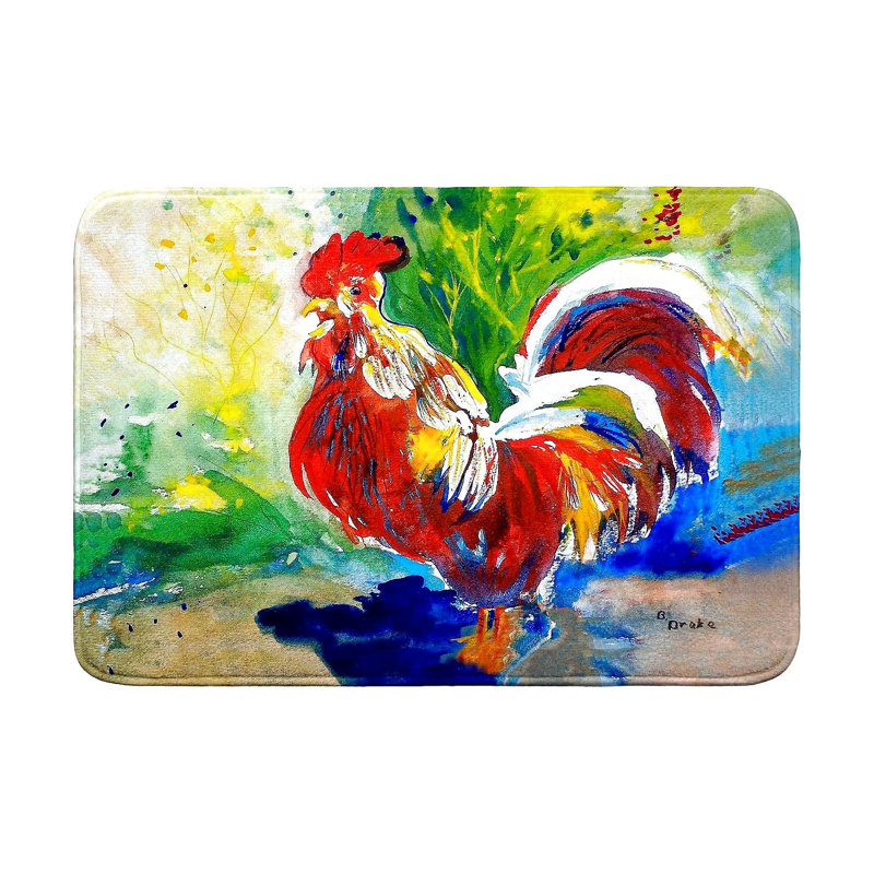 Tapis de bain Red Rooster, L 36 po x l 24 po
