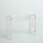 Darek Chrome 42" Glass Writing Desk with Shelf