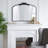 40" x 31" Classic Design  Arch Mirror and Baroque Inspired Frame for Living Room-1680974211-1705211842